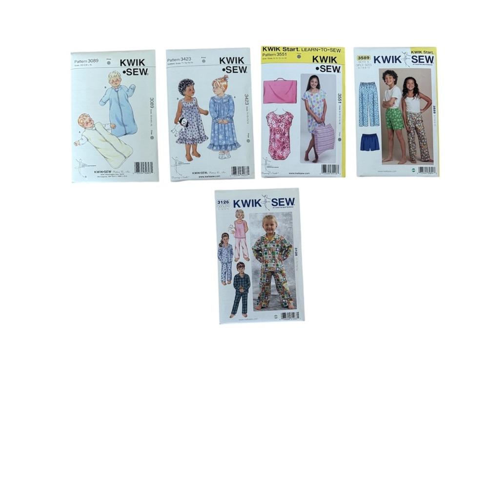 Kwik Sew Pattern Pajamas Collection